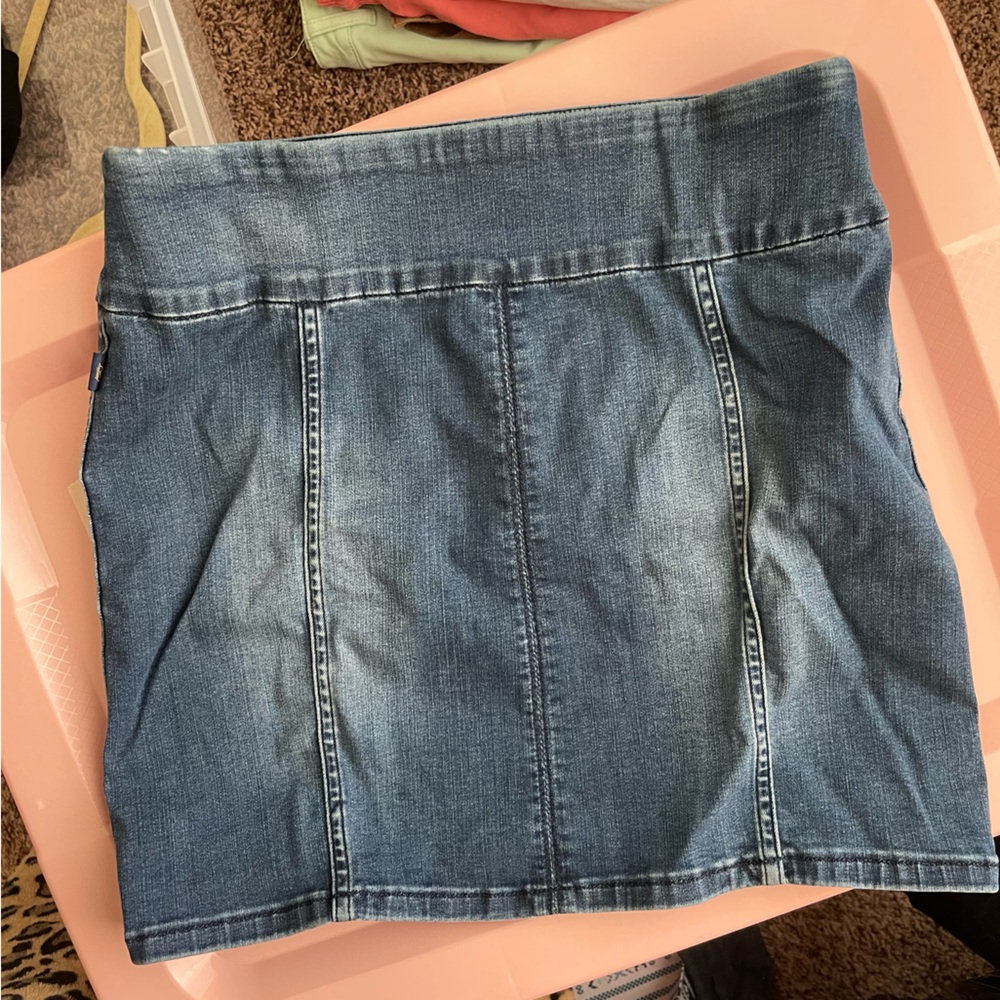 Denim pencil style skirt